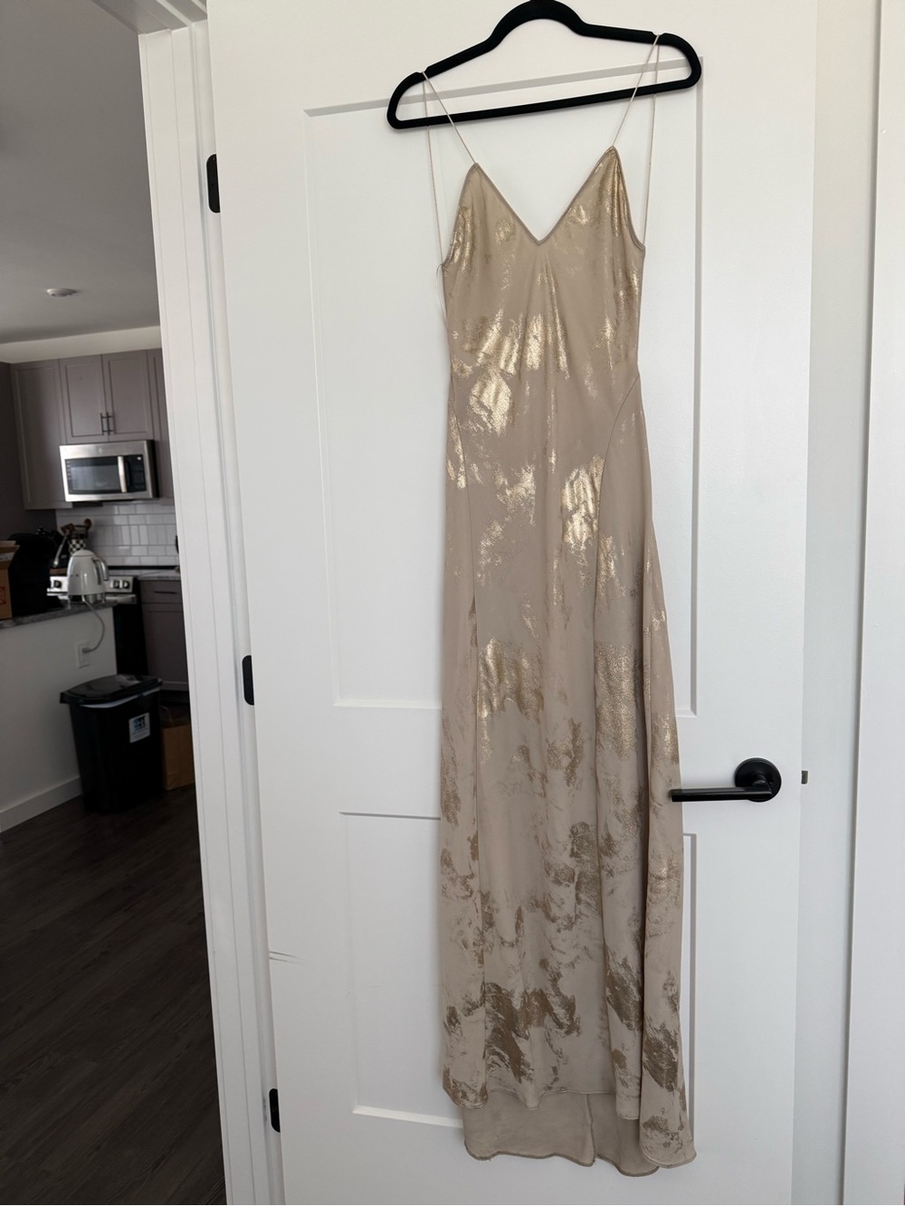 Zara Gold Open Back Maxi dress